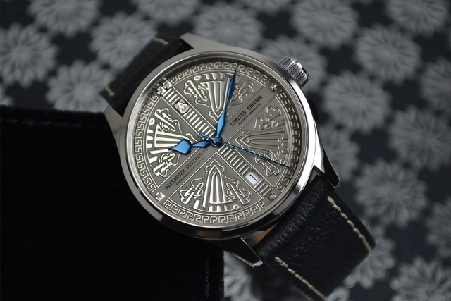 Alexander Shorokhoff Byzantium, Referenz AS.LA-IST-3, Uhr mit graviertem Zifferblatt