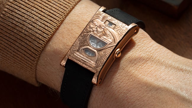 Chronoswiss – Neo Digiteur Chronos, ausgefallene Golduhr mit aufwendigen Gravuren