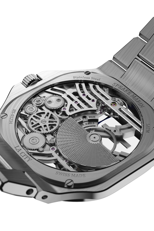 Speake Marin Ripples Skeleton, Rückseite