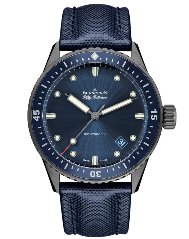 Blancpain Fifty Fathoms Bathyscaphe, luxuriöse Taucheruhr mit Manufakturkaliber