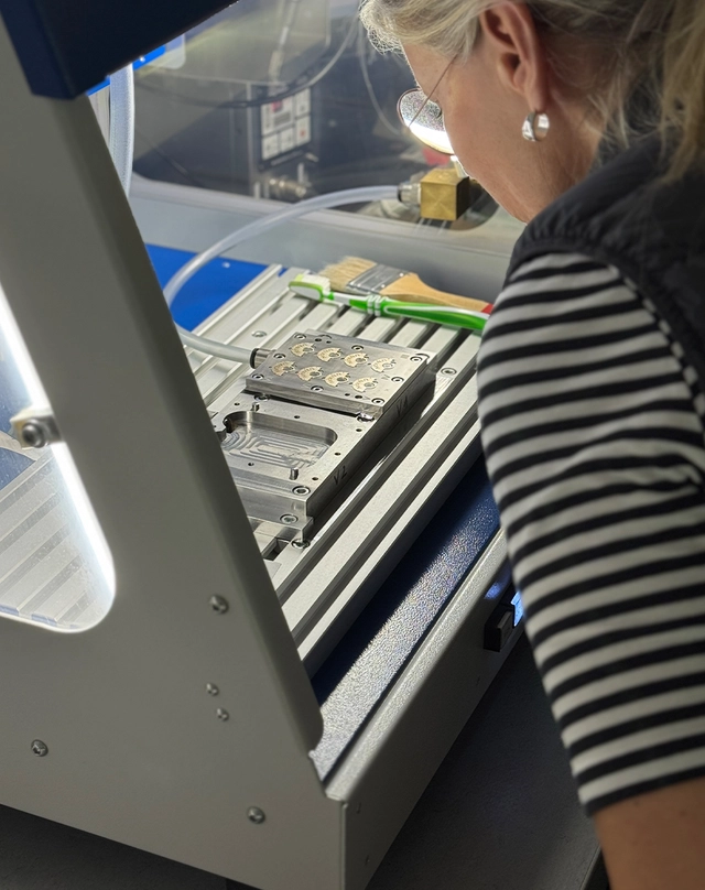 Die Rotoren werden mit ihrer typischen Optik versehen