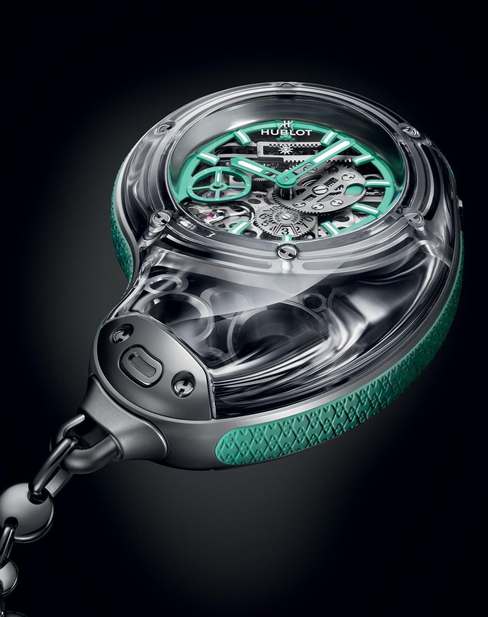 Hublot – Arsham Droplet, mechanische Taschenuhr aus Saphir