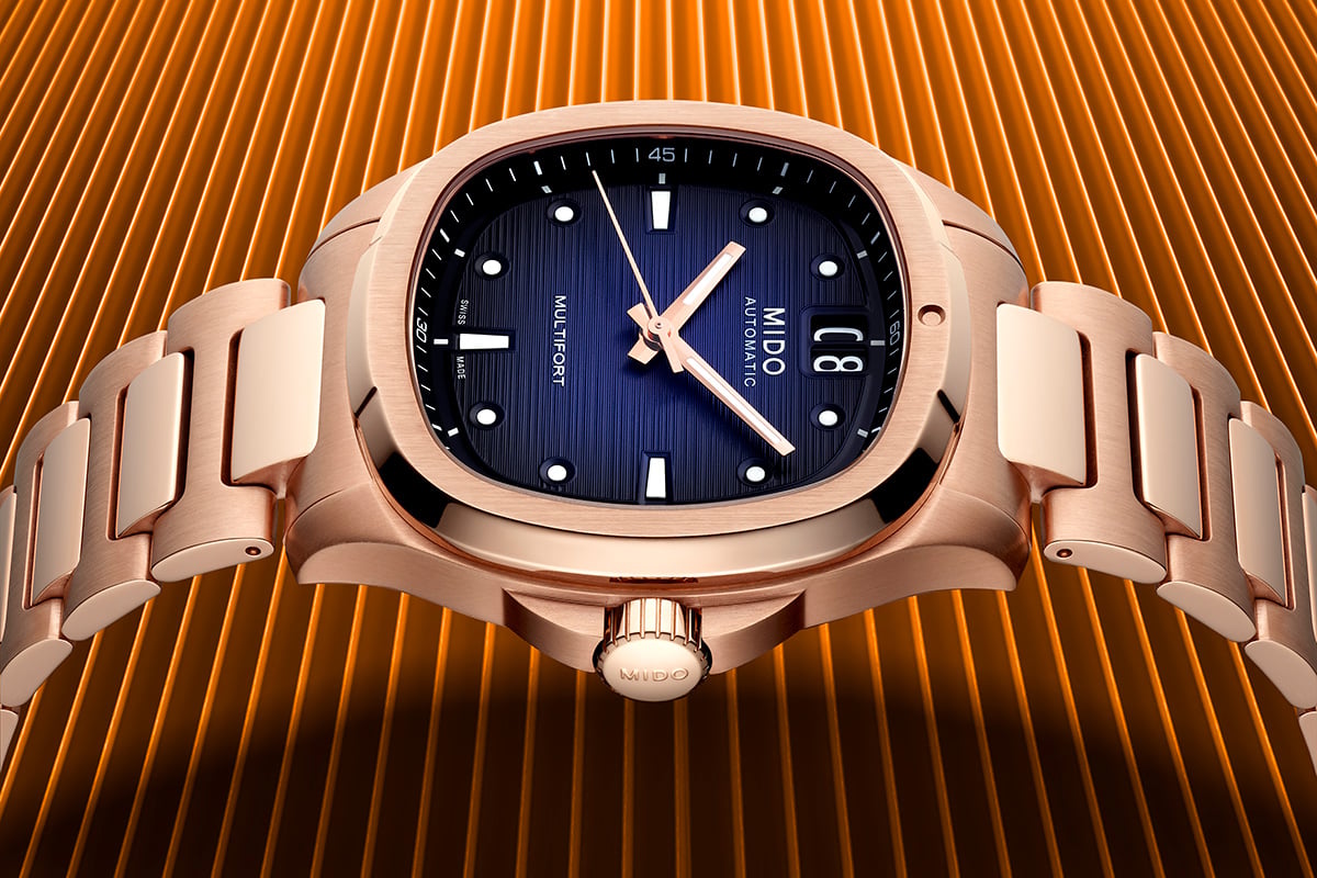 Mido Multifort TV Big Date M049.526.33.041.00: Close-up Zifferblatt