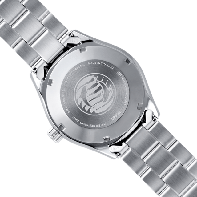Der Gehäuseboden der Orient Mako 40