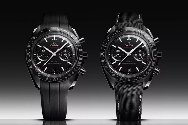 Speedmaster Dark and Grey Side of the Moon, Chronograph mit Manufakturkaliber aus Keramik
