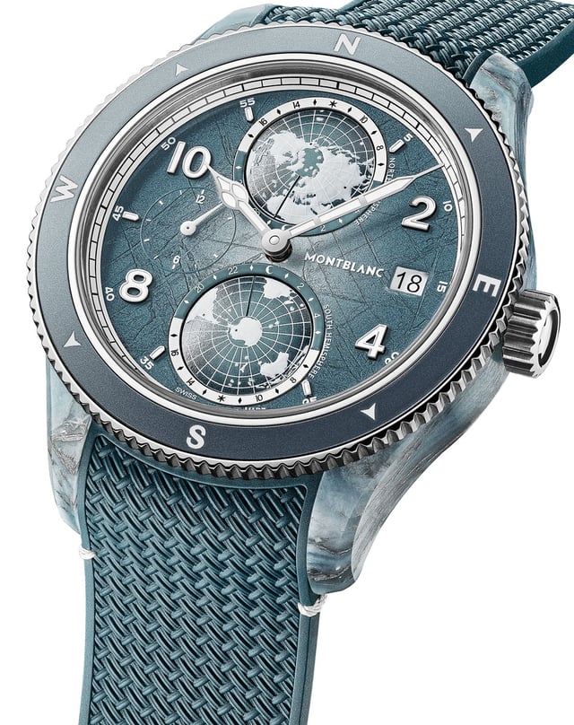 Montblanc: 1858 Geosphere mit Kathdralenzeigern