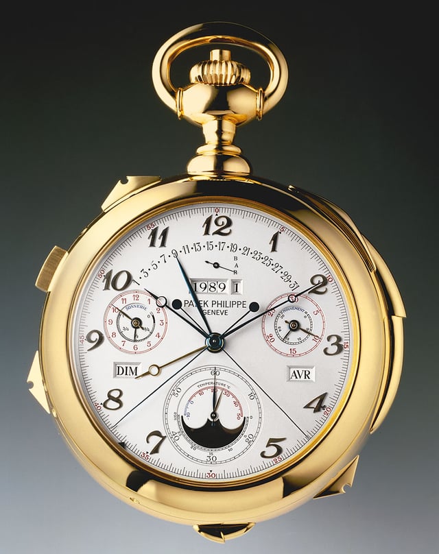 Patek Philippe: Jubiläumstaschenuhr Kaliber 89 von 1989
