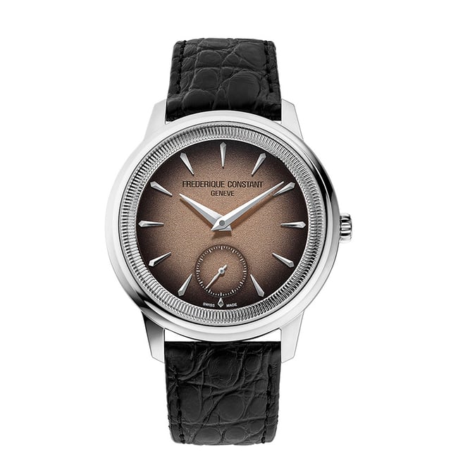 Frederique Constant Classics Moneta Handaufzug: Frontansicht Uhr