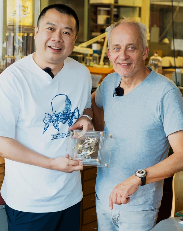 Mr. Lin und Vianney Halter