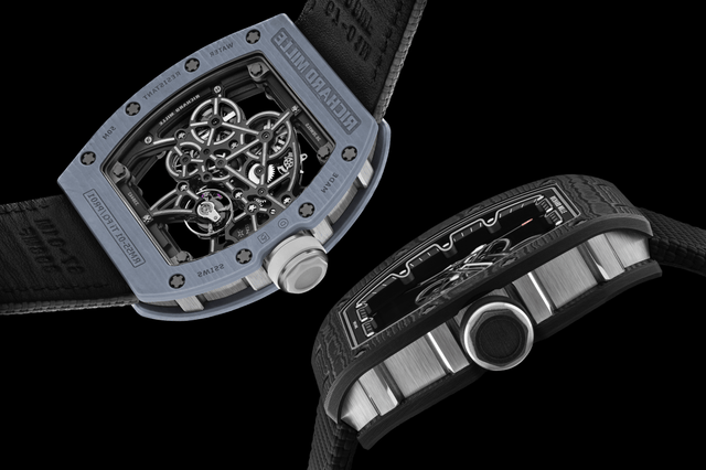 Rückseite und Seitenansicht der Richard Mille RM 55-01 Manual Winding