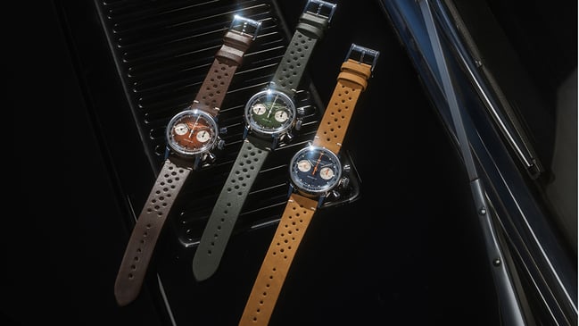 Hamilton American Classic Chronograph H, drei Uhren liegend