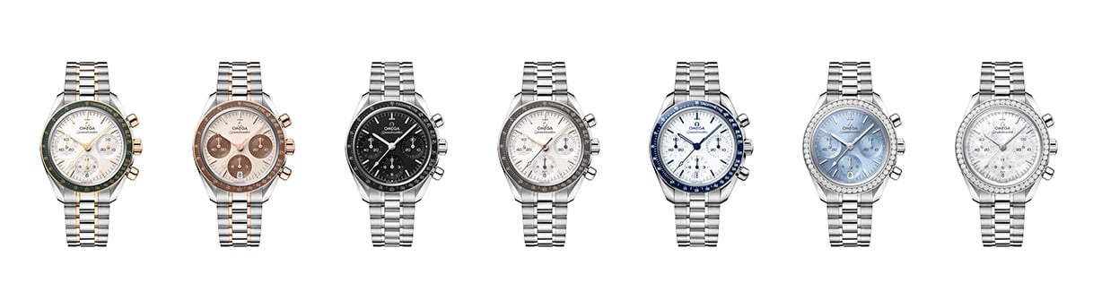Omega Speedmaster 38, sieben neue Referenzen