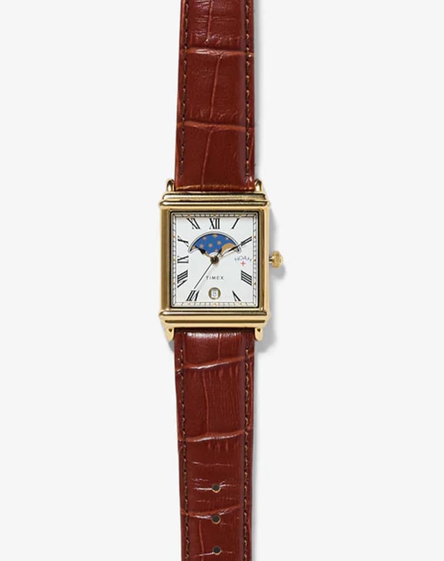 Noah x Timex Moon Phase Watch, elegante Uhr mit Mondphase