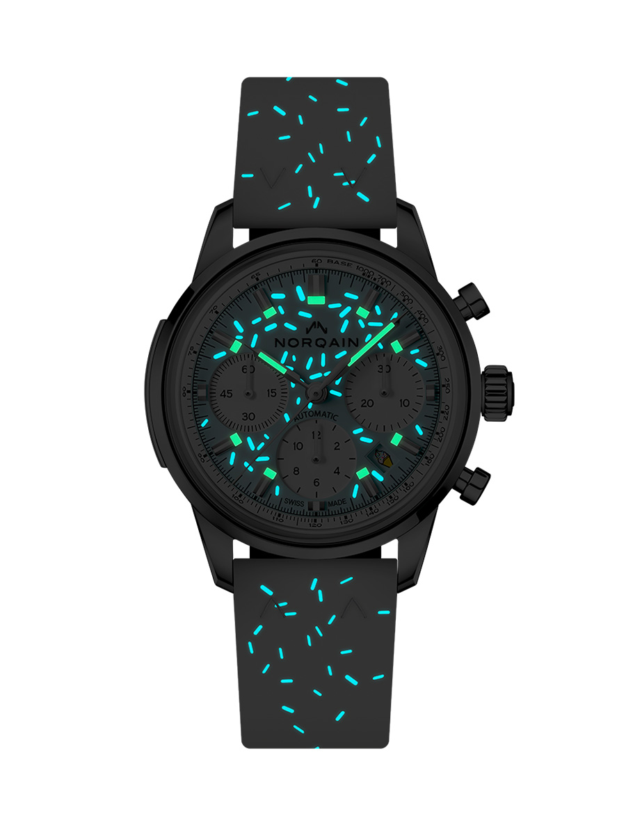 Norqain Freedom Chrono Enjoy Life “Sprinkles”, Ref. N220119S04A01, Nachtansicht