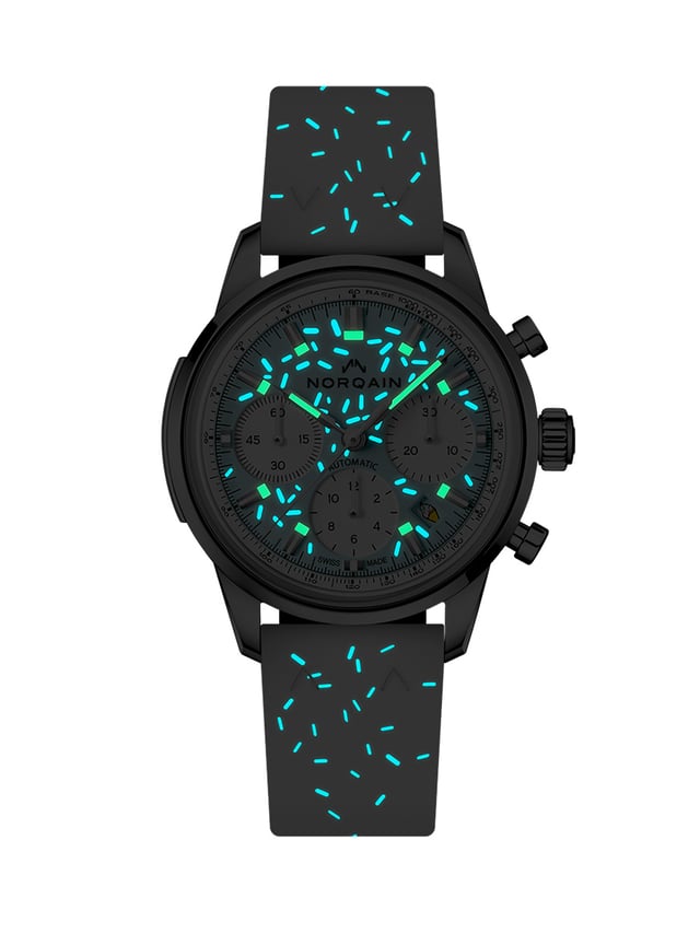 Norqain Freedom Chrono Enjoy Life “Sprinkles”, Ref. N220119S04A01, Nachtansicht