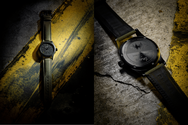 Front, Rückseite der Hamilton Khaki Field Mechanical 38 mm „Call of Duty“