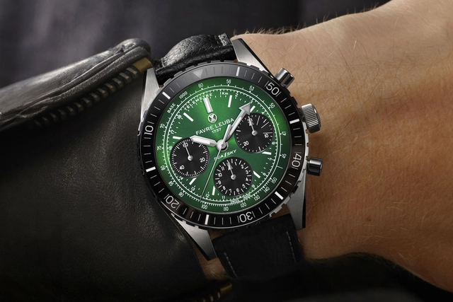 Favre Leuba: Sea Sky Revival in Grün am Arm