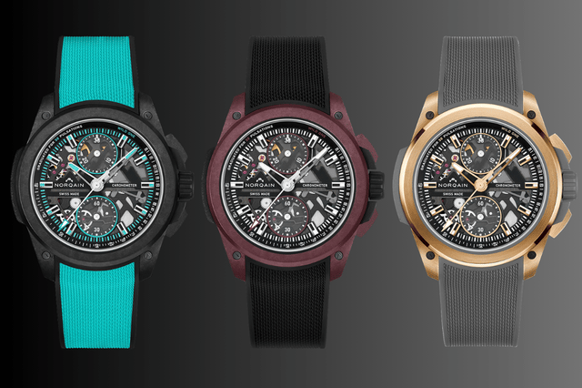 Alle Versionen der NORQAIN WildONE Skeleton Chrono von vorne