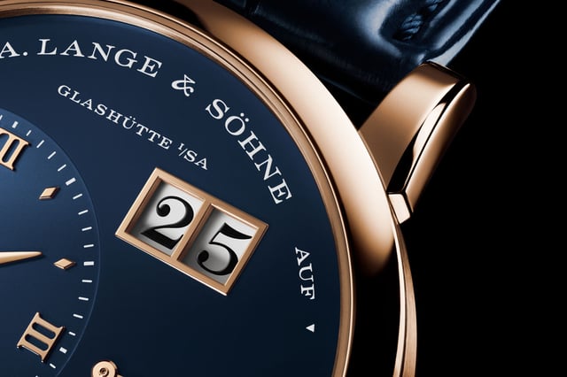 A. Lange & Söhne: Lange 1 in Rotgold mit blauem Zifferblatt