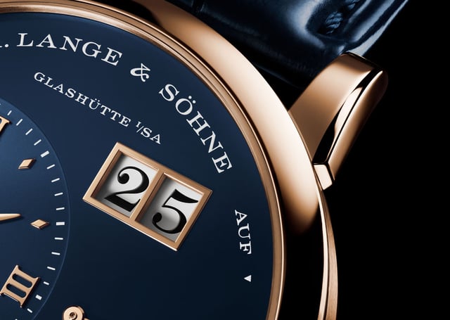 A. Lange & Söhne: Lange 1 in Rotgold mit blauem Zifferblatt