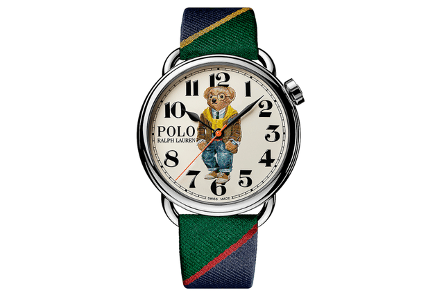 Frontansicht der Ralph Lauren Preppy Bear Watch