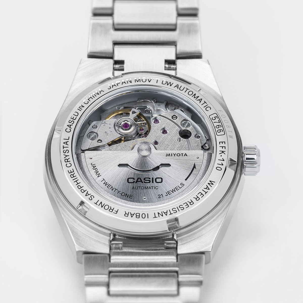 Casio Edifice, Edelstahluhr Sichtboden Kaliber Miyota 8215
