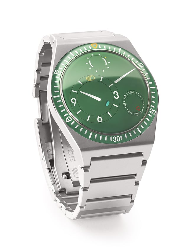 Ressence Type 7 Cactus: Frontansicht Uhr
