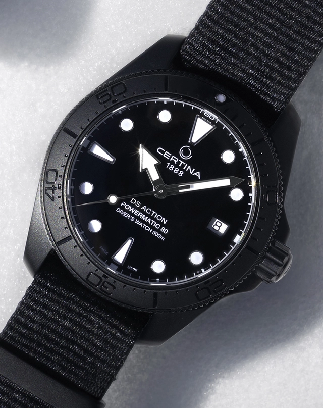 Certina – DS Action Diver 38MM, robuste Automatikuhr mit Edelstahlband