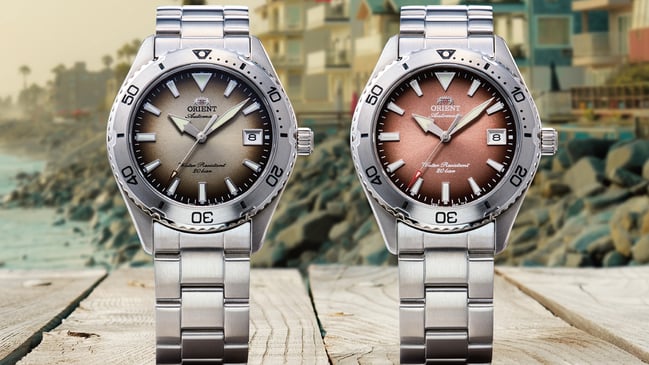 Orient Mako 40 in Kupfer und Grau mit Farbverlauf