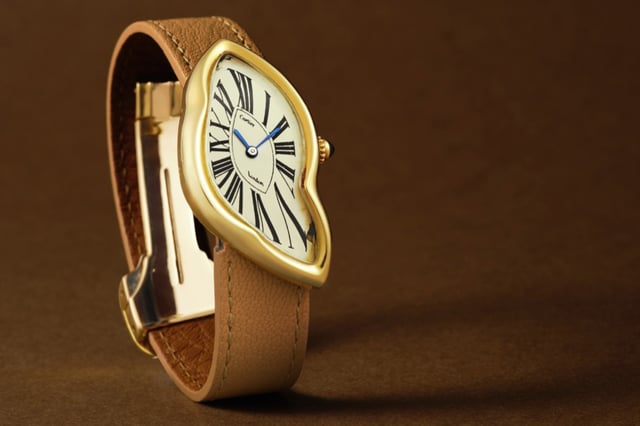 Cartier Crash, seltene Golduhr mit außergewöhnlichem Design und mechanischem Werk
