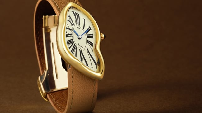 Cartier Crash, seltene Golduhr mit außergewöhnlichem Design und mechanischem Werk