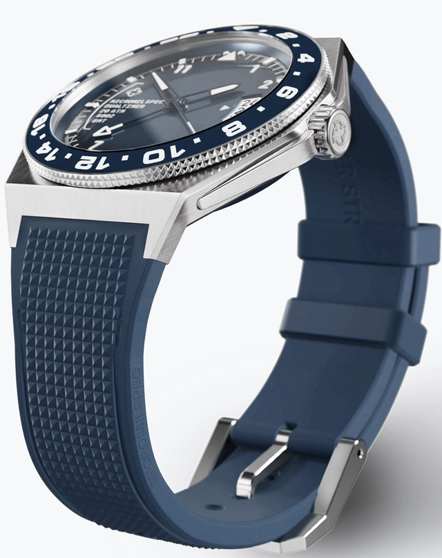 Micromilspec – Dualtimer, Toolwatch aus Edelstahl mit Automatikkaliber und Kautschukband