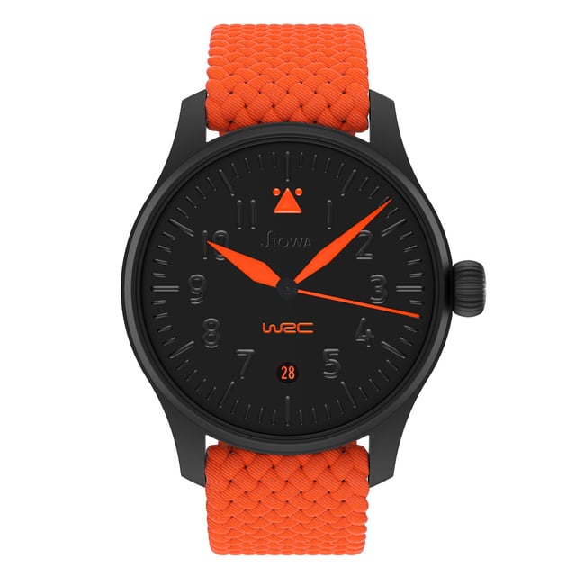 Stowa: Flieger Verus Black Forest WRC mit orangefarbenem Lederband