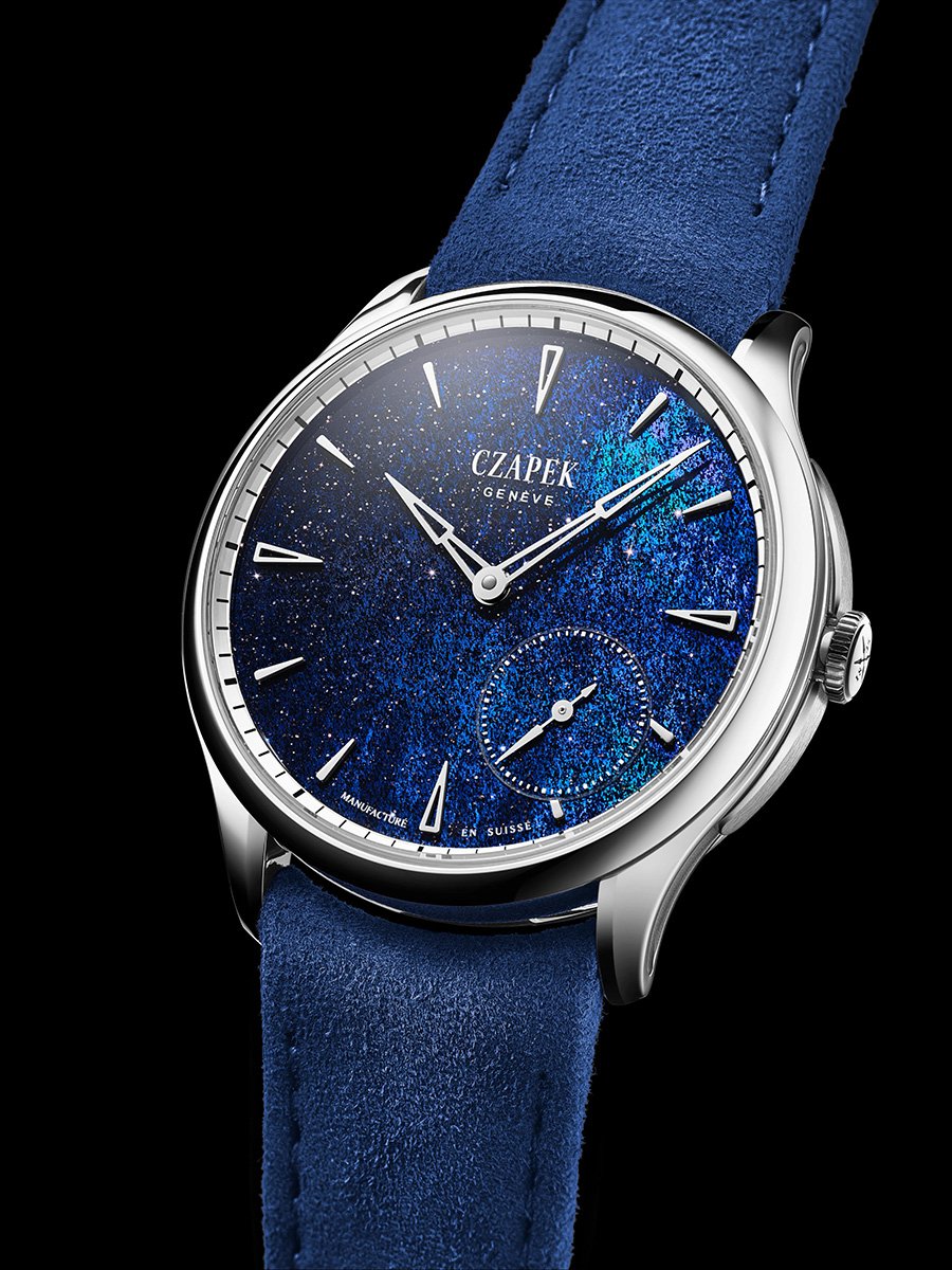 Czapek: Promenade Midnight Pearl, Frontansicht Uhr