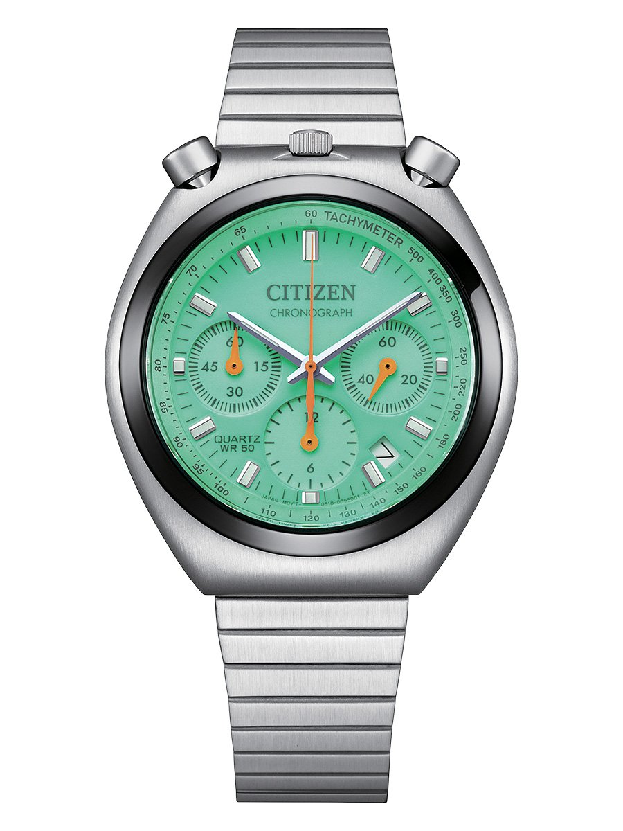 Citizen: Tsuno Chronograph Challenge Timer, ref. AN3660-73X, Frontansicht Uhr