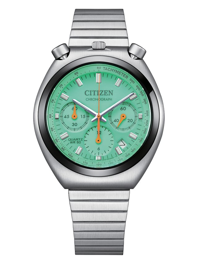 Citizen: Tsuno Chronograph Challenge Timer, ref. AN3660-73X, Frontansicht Uhr