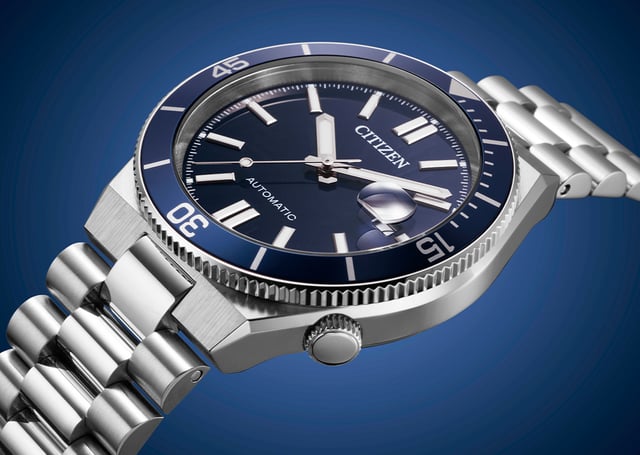 Citizen – Tsuyosa Shore, Edelstahluhr im Taucheruhren-Stil