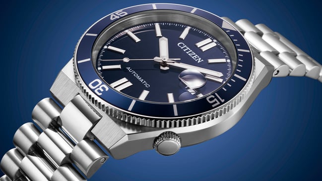 Citizen – Tsuyosa Shore, Edelstahluhr im Taucheruhren-Stil