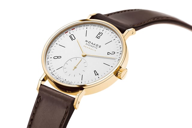 Nomos Glashütte: Tangente Gold Neomatik 38 Update doré