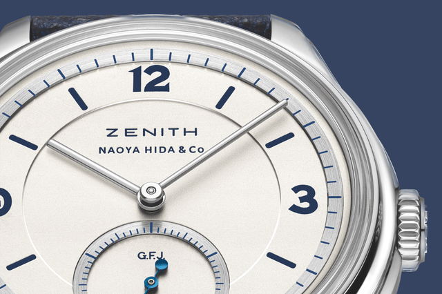 Detail der Zenith G.F.J. Calibre 135 Double Signed with Naoya Hida & Co., Zifferblatt