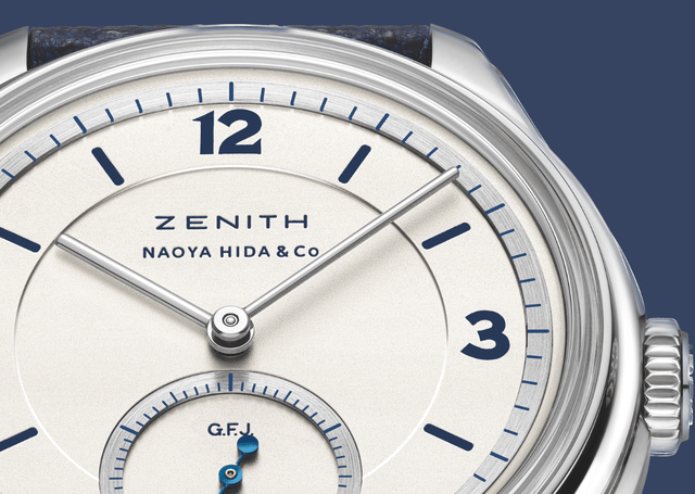 Detail der Zenith G.F.J. Calibre 135 Double Signed with Naoya Hida & Co., Zifferblatt