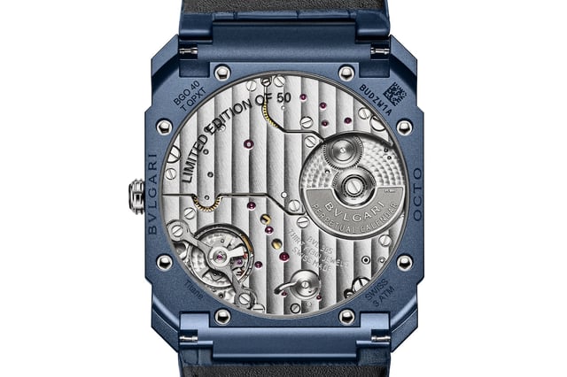 Rückseite der Bulgari Octo Finissimo Perpetual Calendar