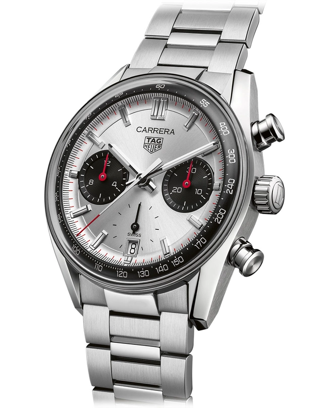 TAG Heuer: Carrera Chronograph 39 mm in Edelstahl