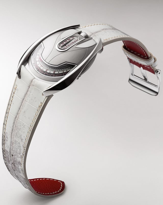 Maghnam – Mohareb, ausgefallene Uhrenkreation aus Edelstahl mit Handaufzugskaliber