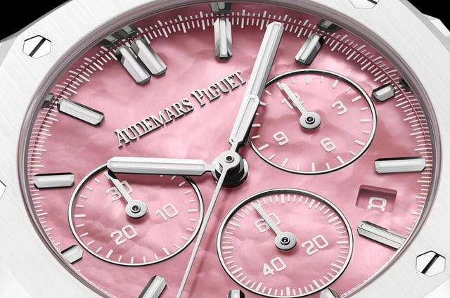 Details der Audemars Piguet Royal Oak Selfwinding Chronograph-Serena Williams-Limited Edition, zifferblatt