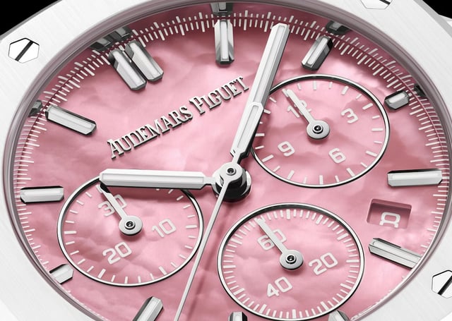 Details der Audemars Piguet Royal Oak Selfwinding Chronograph-Serena Williams-Limited Edition, zifferblatt