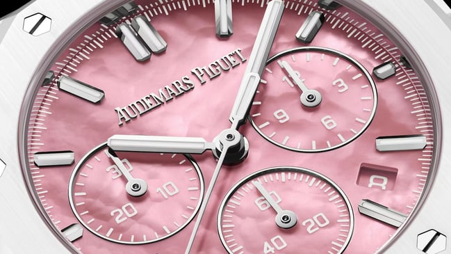 Details der Audemars Piguet Royal Oak Selfwinding Chronograph-Serena Williams-Limited Edition, zifferblatt