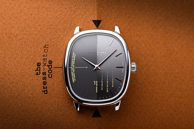 Raymond Weil Toccata Heritage x seconde/seconde, Gehäuse mit Beschreibung der Regeln