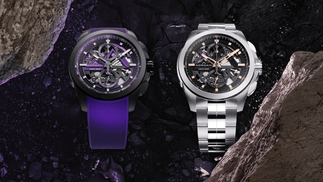Norqain Independence Skeleton Chrono 42mm, zwei Uhren