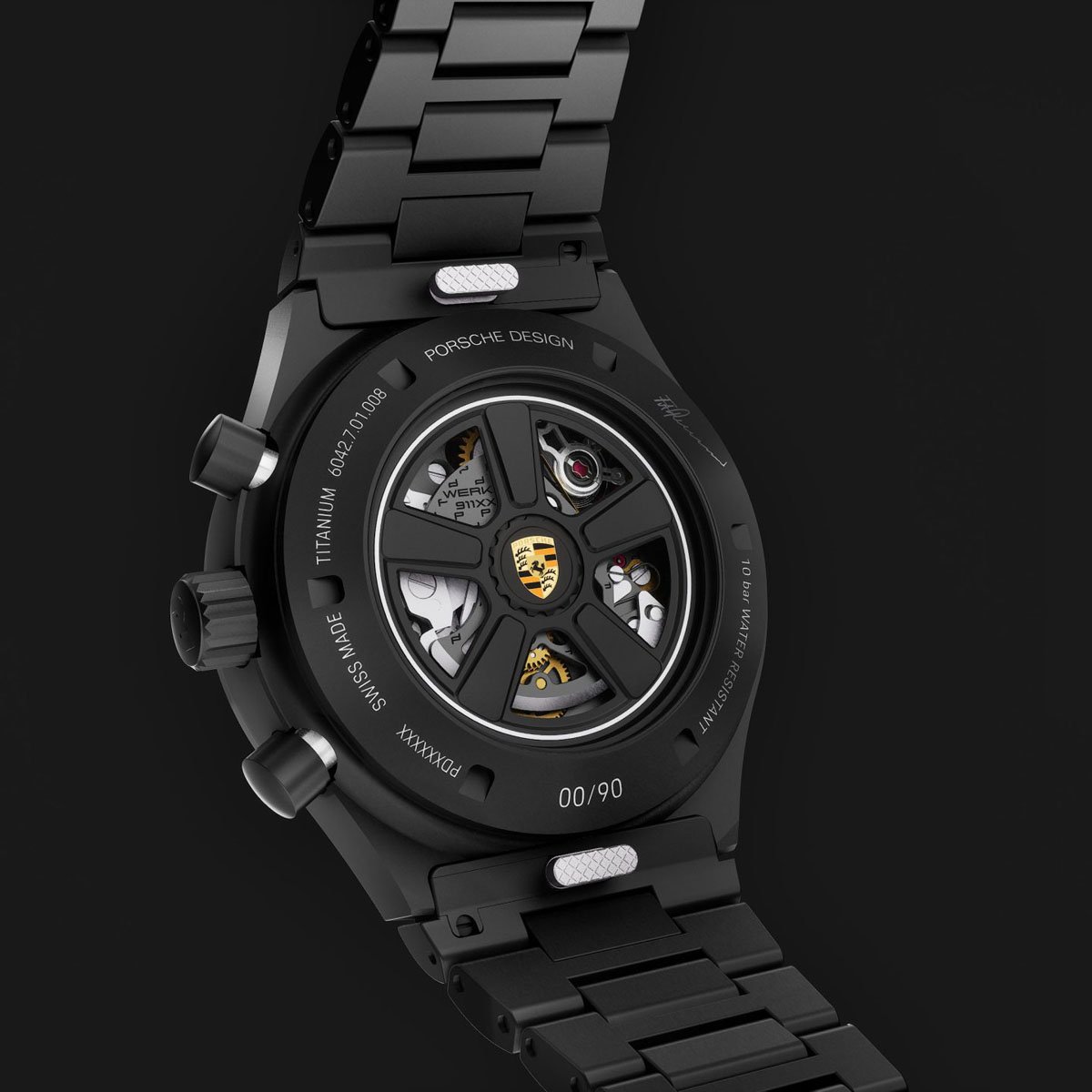 Porsche Design: Chronograph 1 Jubiläumsedition 90 Jahre F. A. Porsche Boden